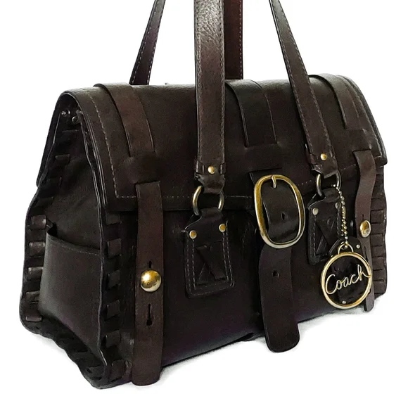 STUNNING XL COACH VTG LEGACY COLLECTION SATCHEL - Picture 2 of 8